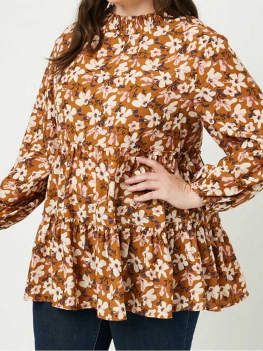 Trending Boho Floral Top M - Picture 4 of 9